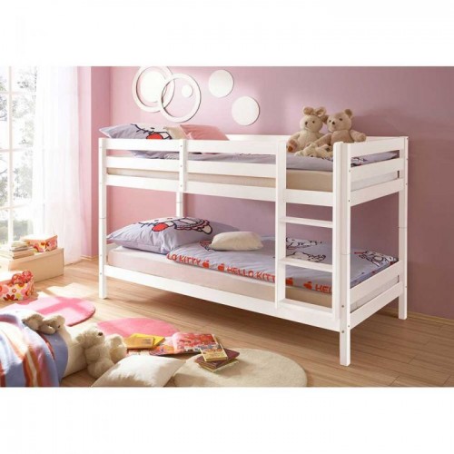 Pat supraetajat Ordo, multifunctional, alb, 90x200x140 cm